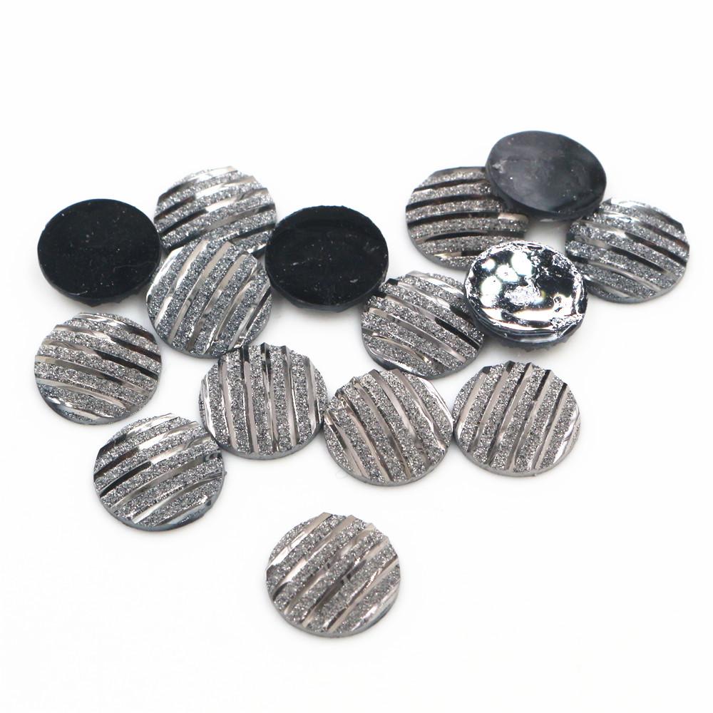 40pcs 8mm 10mm 12mm Mix Colors Mermaid Fish Scale Flat back Rhinestone Round Cabochon Embellishment Scrapbooking DIY Crafts