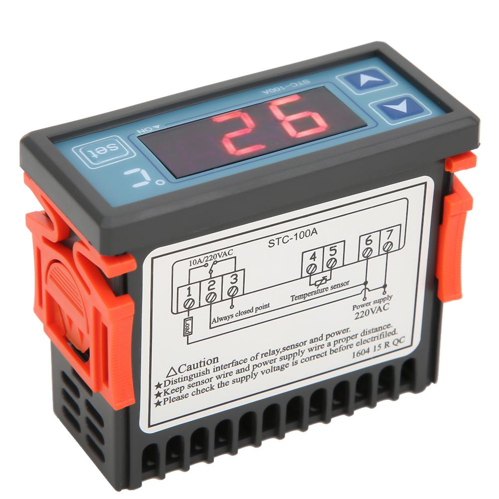 STC 100A  50 Celsius  99 Celsius  Range Temperature Controller Support for Refrigerating Heating Mode