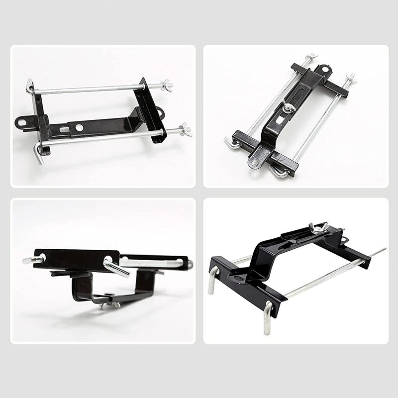 Universal Car Adjustable Battery Tray Bracket Storage Battery Holder Tray Mount Hold Down Clamp Bracket Kit For Auto Suv