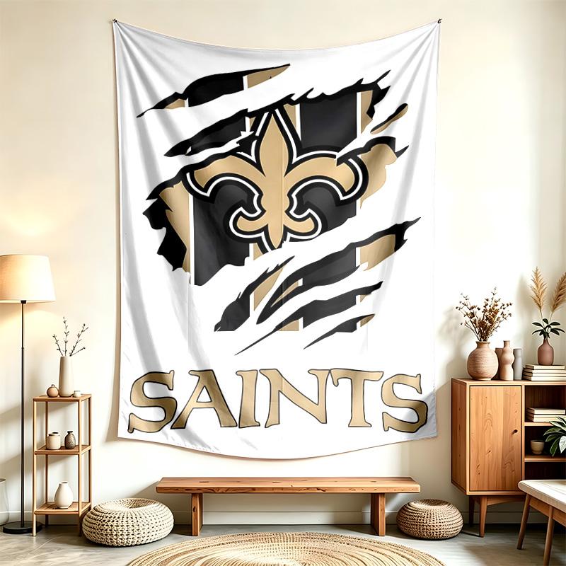 New Orleans Saints (5) Tapestry Suitable For Decorating Homes Dorms And Bedrooms Soft To The Touch And A Perfect Gift For Friends And Family