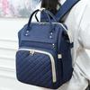 Solid Color Mommy Bag Large Capacity Maternity Travel Bag Portable Diaper Backpack  Women