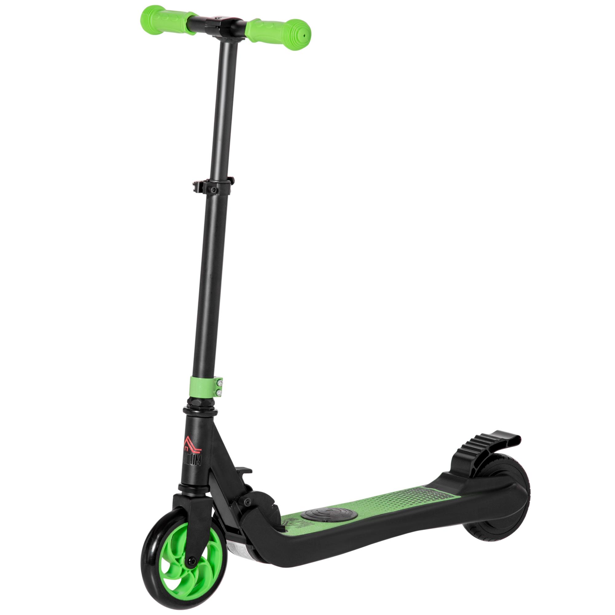Trottinette Électrique Trottinette Électrique Moteur 120W Autonomie 6 Km Max. 8 Km H Rouleau Électrique Dès 6 Ans Vert+Blanc