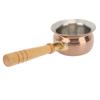 Stainless Steel Butter Warmer Small Saucepan Multifunction Butter Melting Pot Sauce Pan with Wooden
