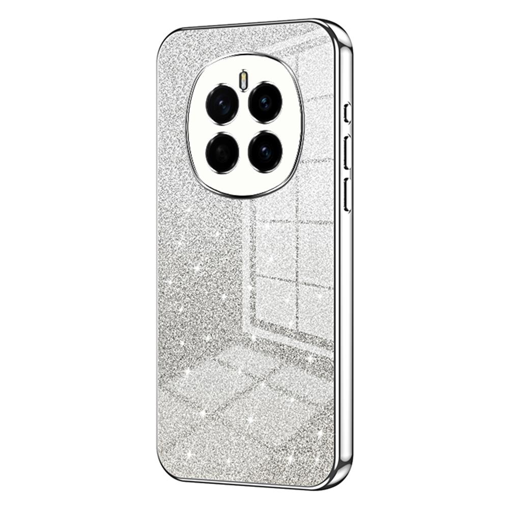 

For Honor Magic7 5G Case Electroplating Gradient Glitter TPU Phone Cover Silver