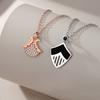 Princess and knight couple necklace original pair of high-end niche design Qixi Festival Valentine's Day gift