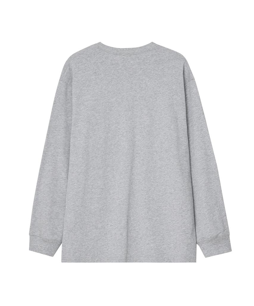 LEE Small Twitch Logo Long Sleeve T-Shirt Gray