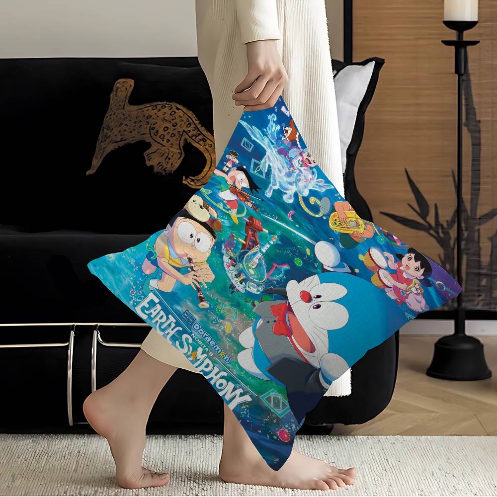 Japan D-Doraemon Maple Design Cushion Cover Happy Autumn Harvest decor Holiday Decorati Pillow Cover