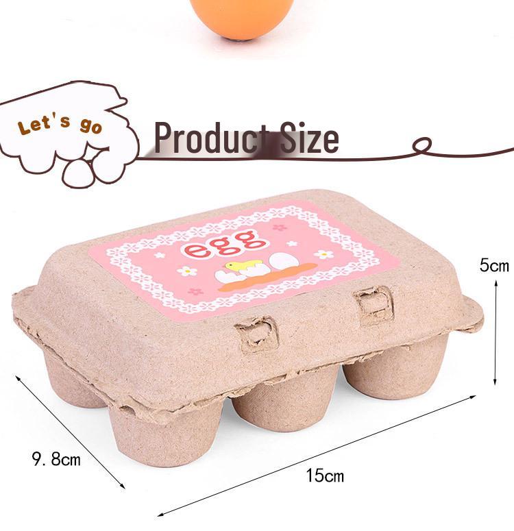 Wooden Kitchen Play Eggs - Preschool Educational & Skill-Building Toy
