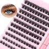 Diy Segmented False Eyelashes 120 Clusters Large Capacity 10-16M With Glue Tweezers Set Combination