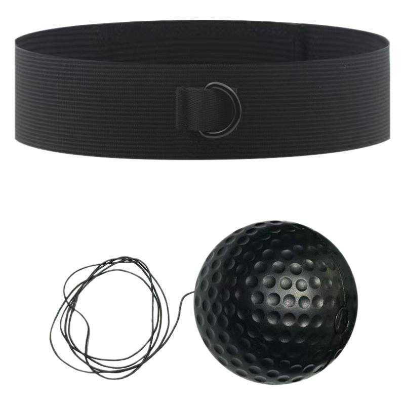 Boxing Reflex Ball Headband Set for Beginner Adjustable Head-Mounted Boxing Speed Ball Adult Children Sports Rebound Reaction Ball