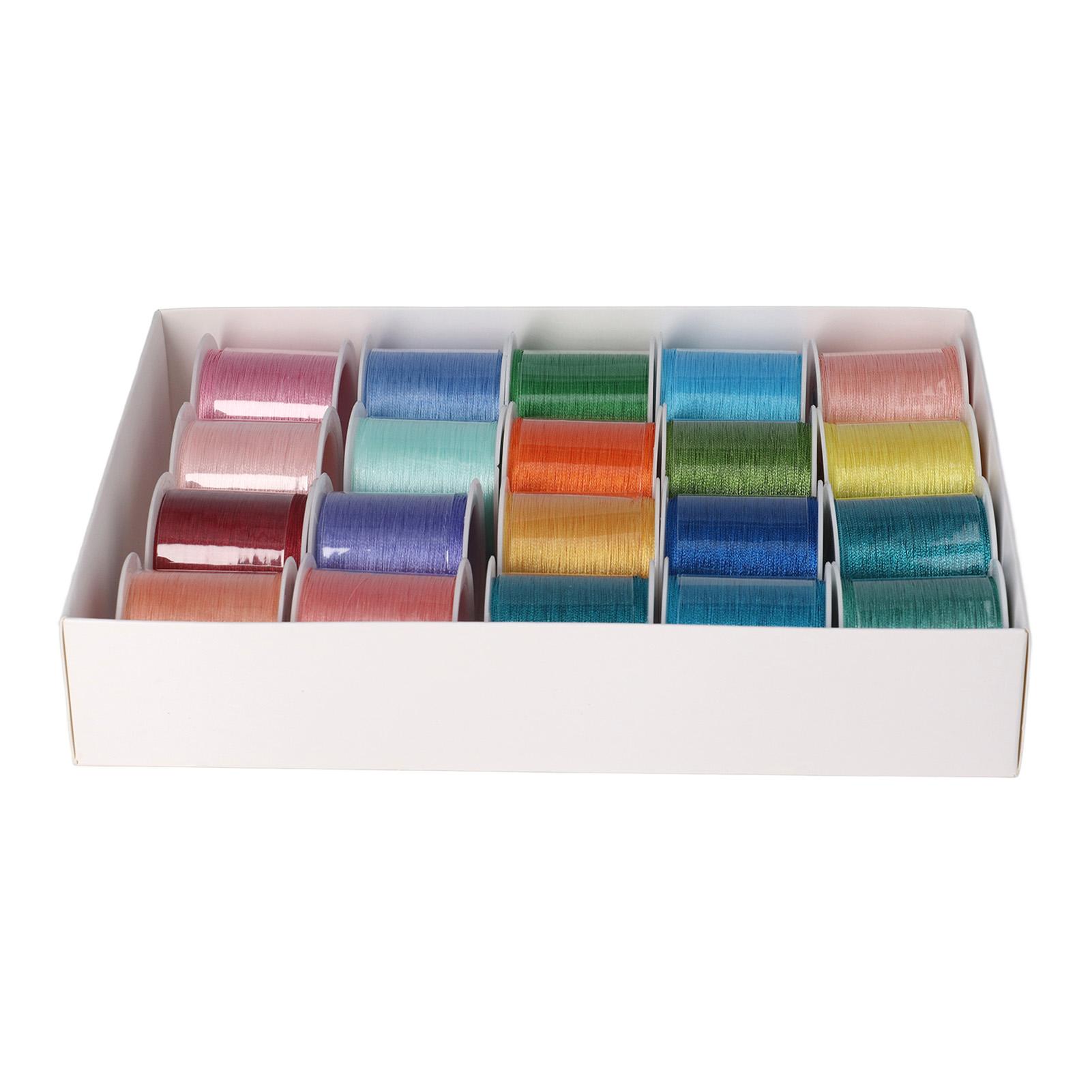 

20 шт. Браслетная нить 328 футов, отрезная 0,2 мм, 3 части, самодельная нить для ожерелья, нить для стеклянных бусин