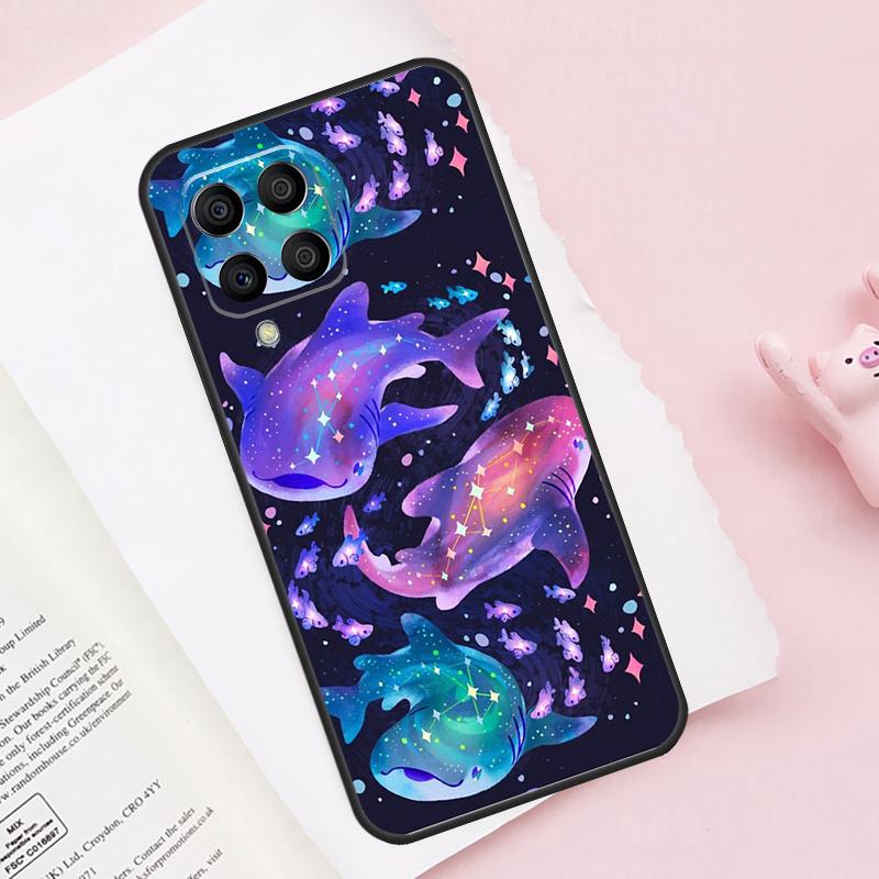 Sea Whale Narwhals Case For Samsung Galaxy M52 M32 M12 M13 M53 M51 M31 M11 M14 M34 M54 M16 M36 M56 M15 M35 M55