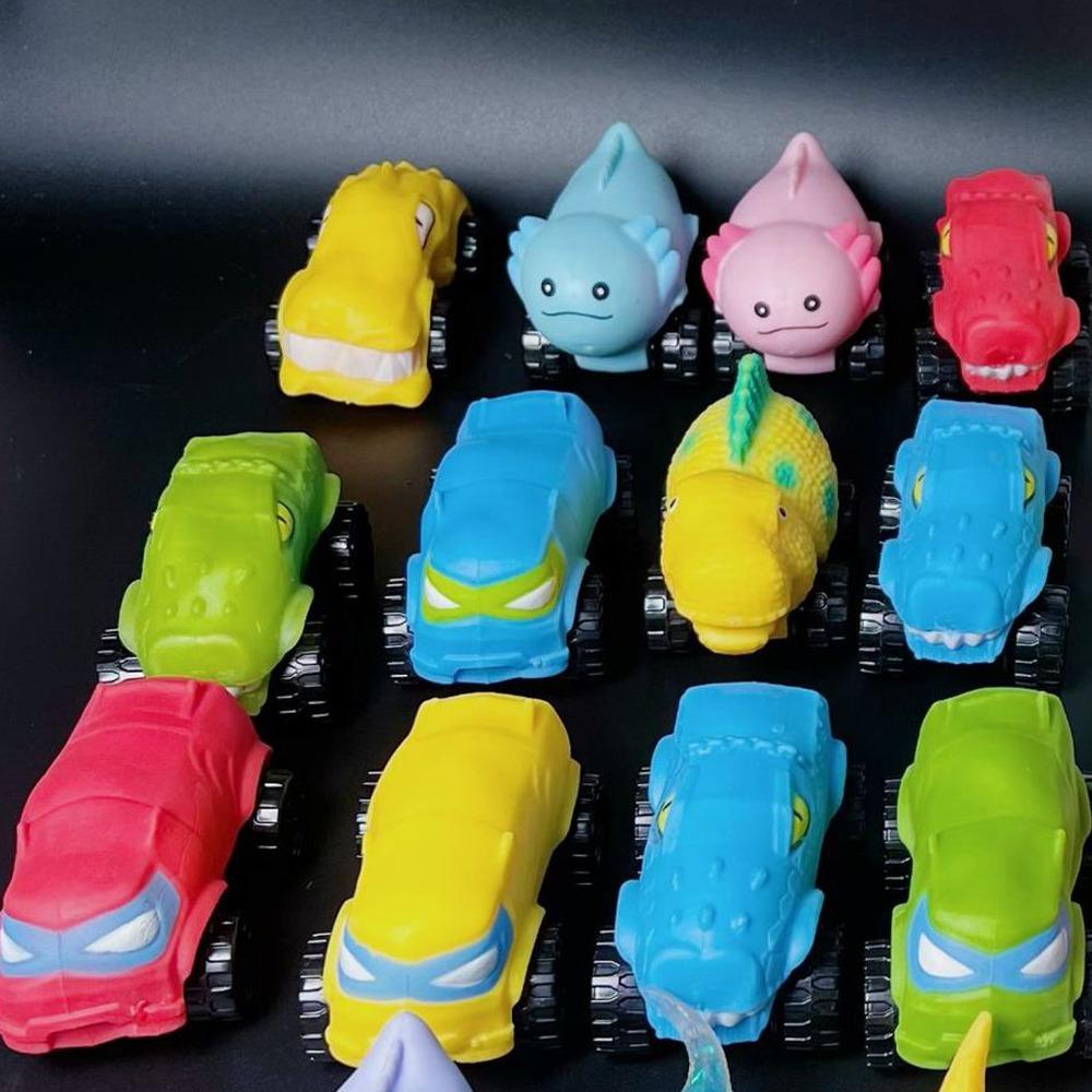Stretchable Car Salamander Squeeze Toy with Wheel Cute Pinch Toy  Practical Jokes