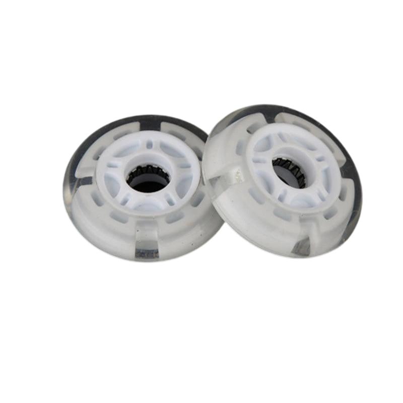 Ruidongle Inline Skate Wheels 4 Wheels Professional High Elastic Roller Skating Big Wheel Adult Kids Skate Shoes белый