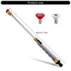 Heavy Duty Spray Hose Nozzle Set For Garden Hose With 2 High Pressure Tip for Car Wash Patios Backayrd Cleaning Tasks