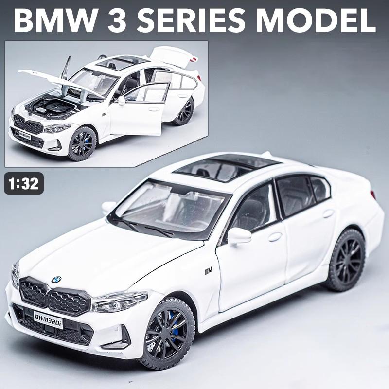 New 1:32 320i THE 3 G20 2023 Alloy Diecasts & Toy Vehicles Metal Toy Car Model Sound and light Collection Kids Toy