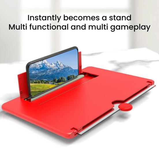 10/12-Inch Screen Magnifier for Cell Phone Foldable Phone Screen Amplifier Adjustable Height Screen Enlarger for All Smartphones