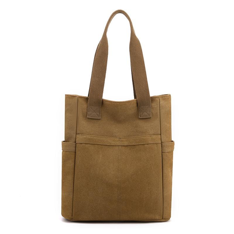 Women's Handbag, Retro Canvas Bag, Women's Versatile Casual Tote Cloth Bag, Large-capacity Mother Shoulder Bag.