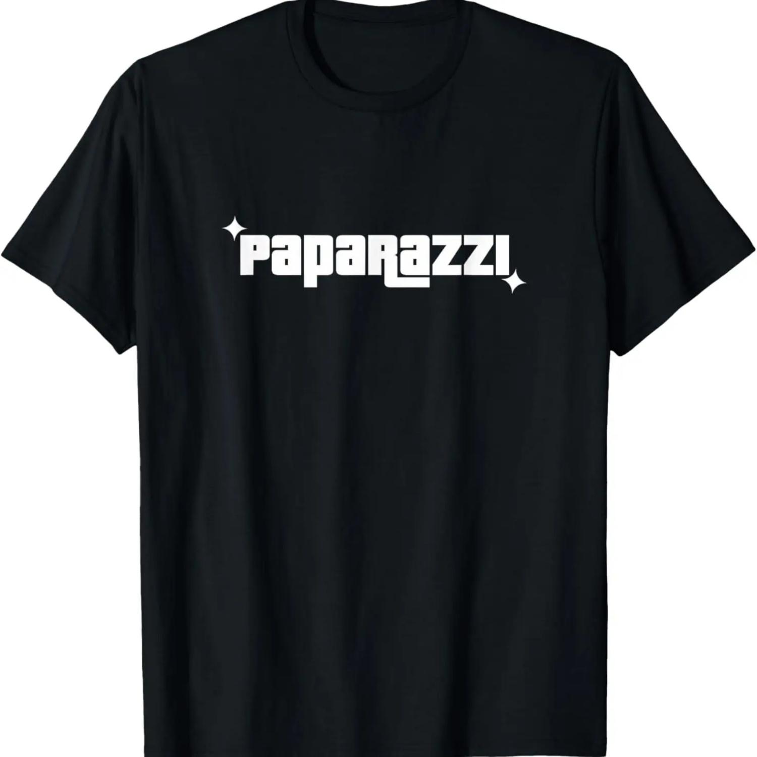 Paparazzi _ Funny Photographer Camera Photo Humor T-shirt S чёрный