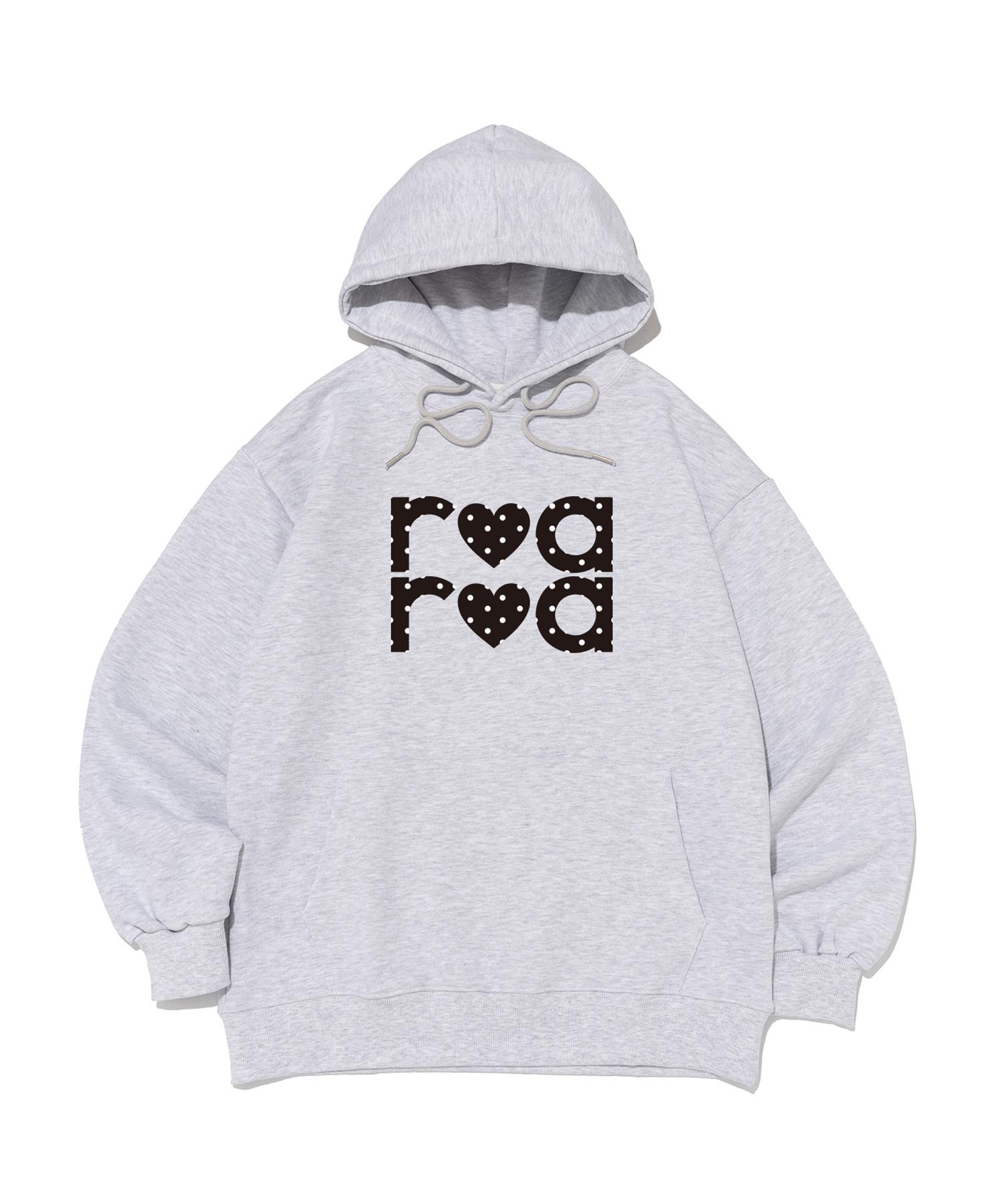 Толстовка с капюшоном и логотипом Road Road Roa Dot (Белый меланж) White Melange/Fleece Lined M