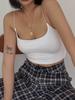 Tank Top Solid Halter Crop Tops Women Summer Camis Backless Camisole Fashion Casual Tube Female Sleeveless Cropped Vest