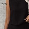 Femeii 2 piese ținută Hollow Back fără mâneci maiou pantaloni scurți cu picioare largi set casual lejer lejer costum asortat