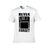 Floppy Disk Never Forget T-Shirt t shirts for man slim fit man t shirt cotton T-Shirt