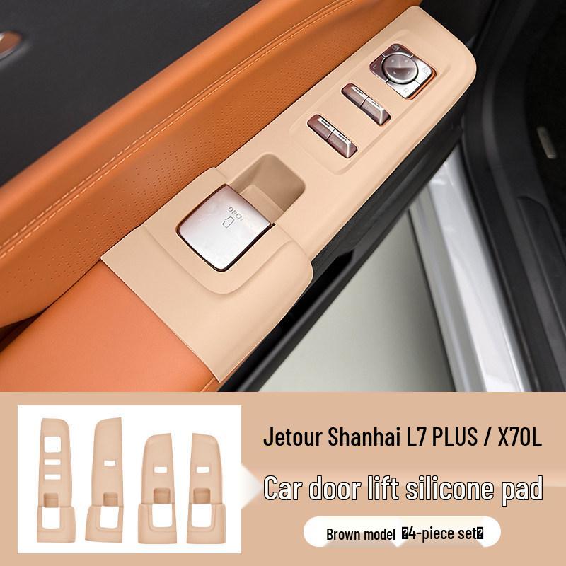 Jetour Shan Hai X70L Car Door and Center Console Protective Silicone Pads