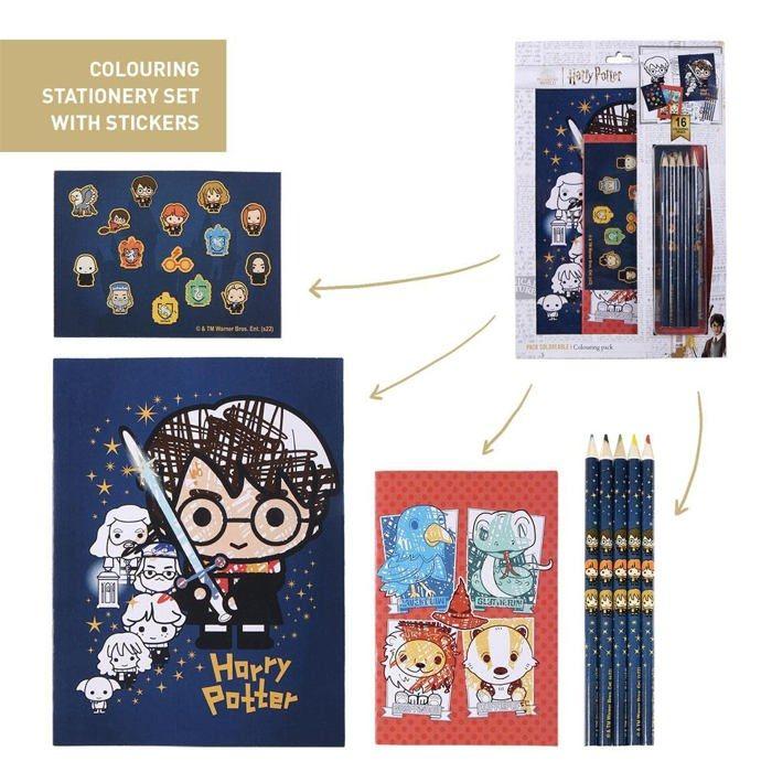 Stationery Set - CERDÁ LIFE'S LITTLE MOMENTS - Harry Potter - Coloring Books - Pencils - Stickers