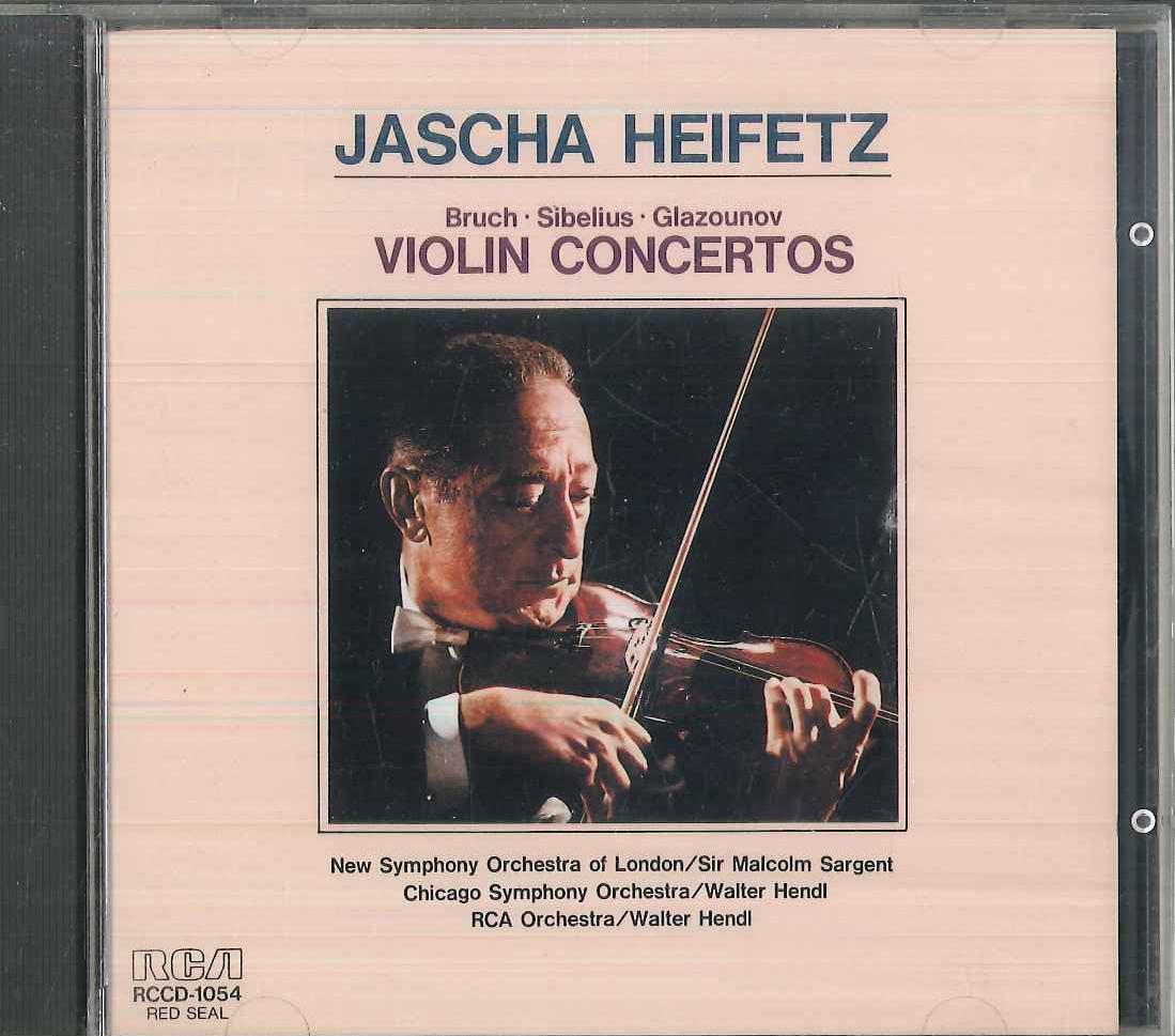 

CD JASCHA HEIFETS - Violin Concerto RCCD1054 RCA 1985 Japan Classical Used