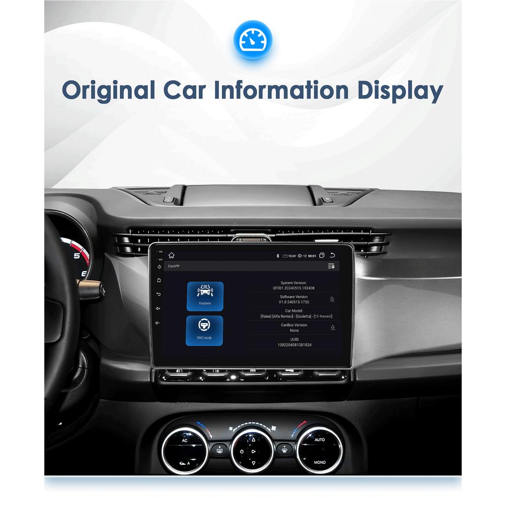 OSSURET Carplay 2din Android13 Autoradio für Alfa Romeo Giulietta 2010 - 2014 Kastenwagen GPS Navigation Head Unit Carplay 4G RDS DSP Intelligentes Stereo