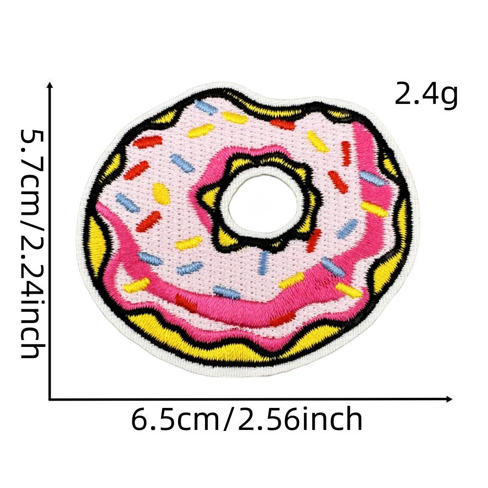 Rosa Cartoon Gestickter Stoffaufnäher für Hüte, Kleidung und mehr