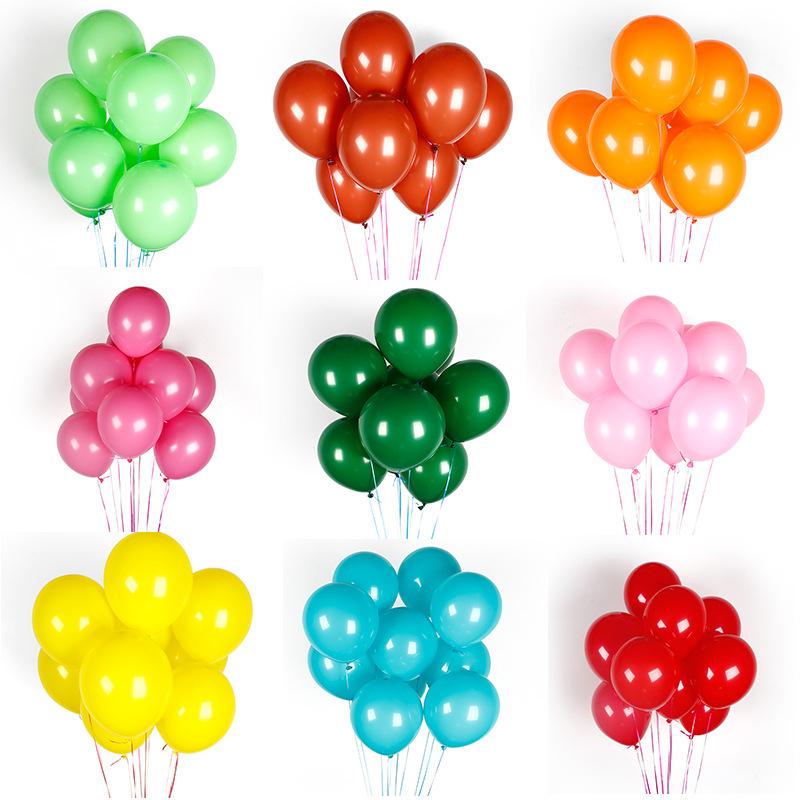 Balloon 10 Inch 2.2 G Matt Latex, Wedding Birthday Room Furnishings, Balloon Chain Set