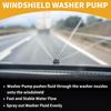 Windshield Washer Pump No.A2028690021 - Car Front Windshield Washer Fluid Pump - for Mercedes-Benz 560SL 1986-1989 Plastic Black with Grommet - 1 Pcs