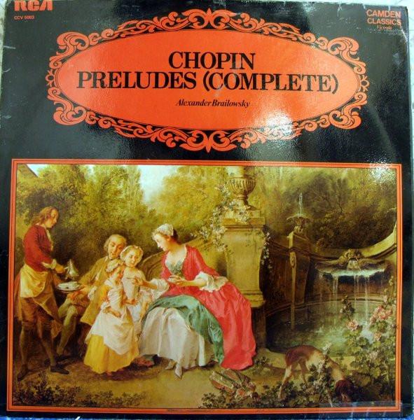 LP Record ALEXANDER BRAILOWSKY  Chopin Preludes Complete CCV5003 RCA UK Classical Used