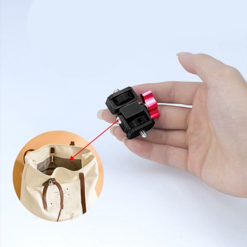 180Degree Rotation Tilt Camera Monitors Mount Flash Brackets with 1/4Inch Screw for Tripod Microphone Cameras Gear Use