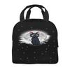 Sailor Moon Katzen-Print Isolierte Lunchtasche für die Schule Wasserdichte Kühlertasche Thermische Lunchbox Damen Kinder Lebensmittelbehälter Tragetaschen