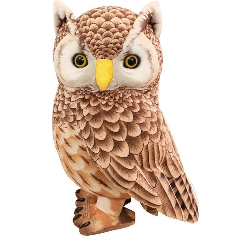 Cute Simulation Owl Doll Plush Toy Cute Bird Owl Doll Children Soothing Doll