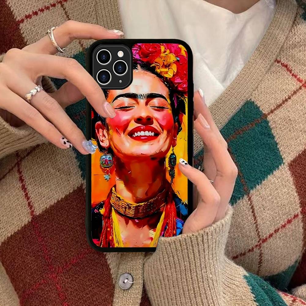 

Fashion F-Frida K-KahlosS For IPhone 17 16 15 14 13 12 11 Mini Pro Max Plus PC+TPU Back Phone Cover iPhone 17 Pro
