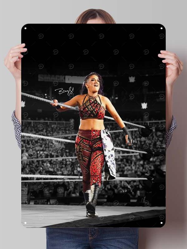 Bayley Alexa Bliss Metal Signs Wrestler Posters Room Decor Items Aesthetic Decoration Living Room Vintage Metal Plate Wall Art