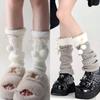Japonské Pompomové Podkolenky s Mašličkou – Podzim/Zima JK Styl, Všestranný Ležérní Design, Hřejivé a Sexy.