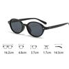 Fashion Ladies Vintage Small Oval Frame Sunglasses Anti-UV Retro Women Men Sun Shade Glasses Ins New Style Outdoor Travel Goggles