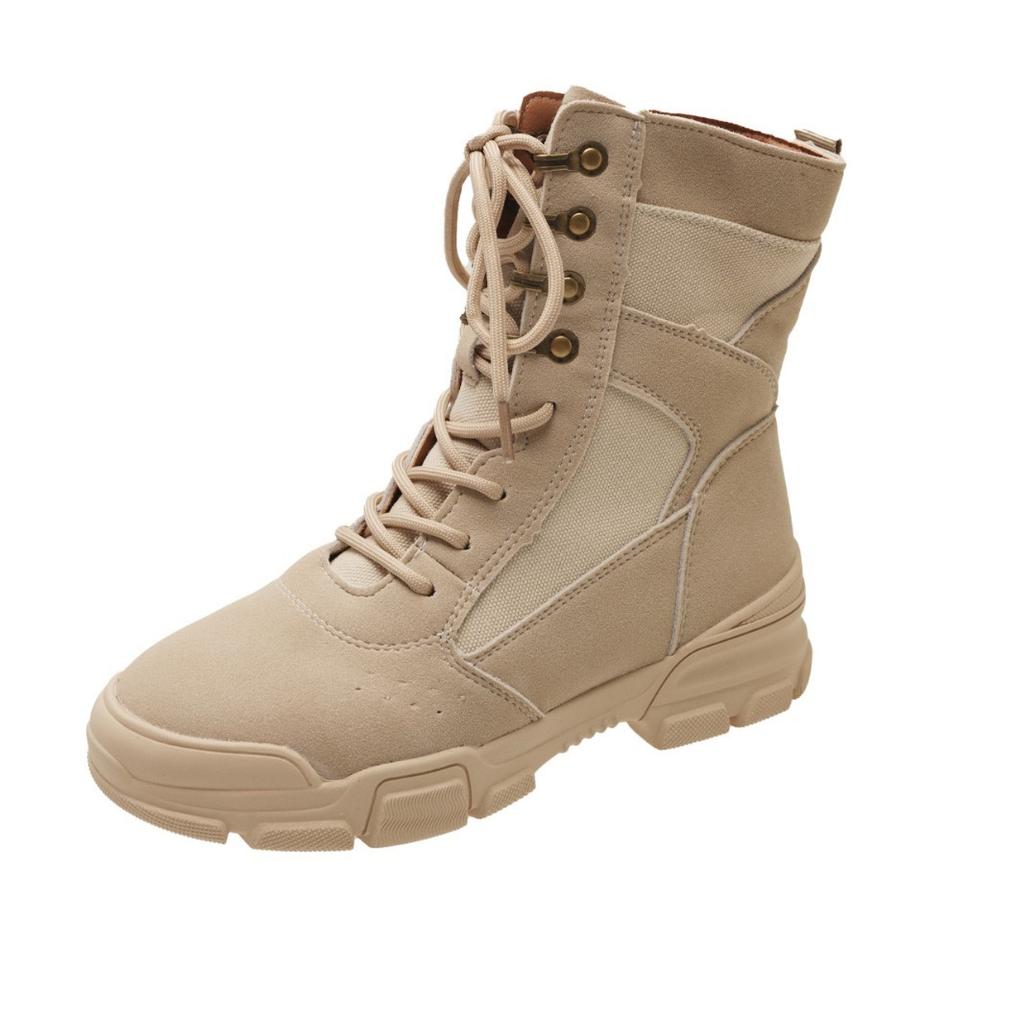 Canvas Martin Boots Women's New Summer Boots Outdoor Leather to Boots Hiking Shoes Desert Boots Platform Boots Women