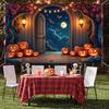 Outdoor Party Moody Lighting Halloween Banner Autumn Decoration Night Sky Jack O Lantern Decor For Holiday Celebration Halloween