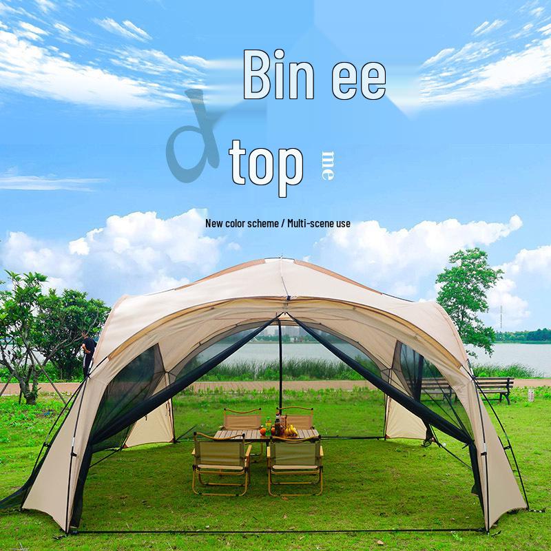 Extra Large Dome Camping Tent - Rainproof, Sunshade, Portable & Folding