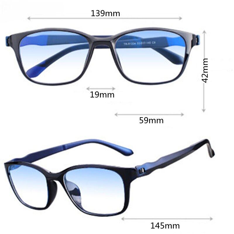 Anti Blue Light Reading Glasses Men Women TR90 Computer Glasses With Grade +1.0 To +4.0 Anti Radiation Eyeglasses