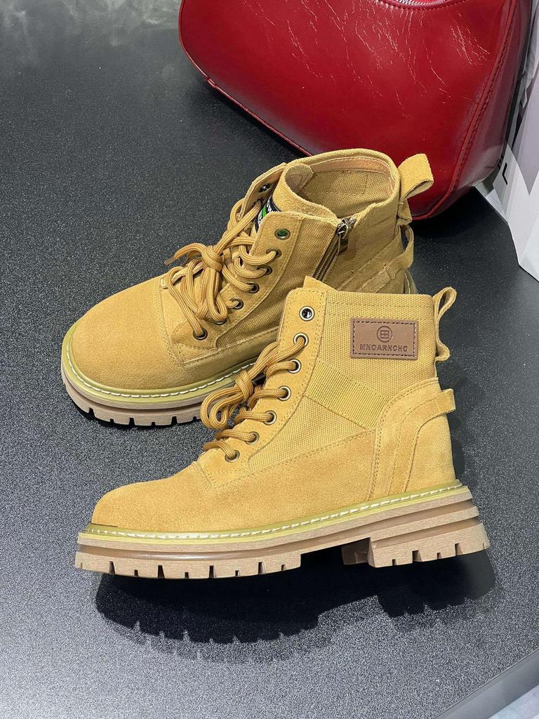 Martin boots women's 2025 new retro tooling desert rhubarb boots spring and summer single boots thick-soled outdoor explosive short boots