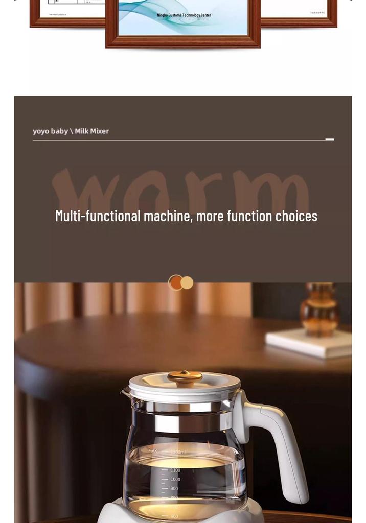 Multi-Functional Electric Kettle & Baby Formula Maker - Constant Temperature Tea Brewer & Health Pot.