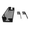 Under Desk Cable Management Tray Carbon Steel Under Desk Storage Basket Cable Organizer with Clamp for Office Home Black