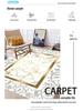Nordic High-End, Dirt-Resistant Carpet for Living Room and Bedroom